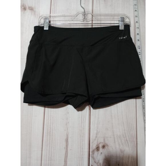 Hind Running Shorts Womens Small‎ Black Athletic Lined Polyester Spandex - Picture 1 of 8